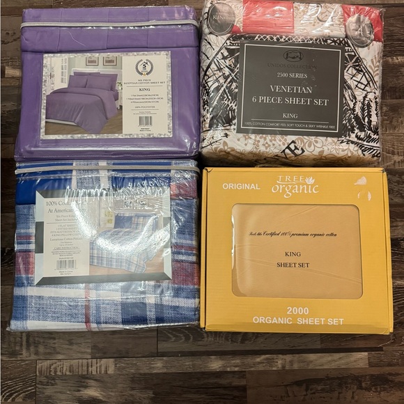 Other - 6 Piece Sheet Set - All King size. YOU WILL ONLY RECEIVE ONE 6 piece set.